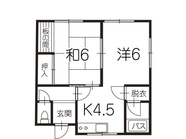 アパート 青森県 青森市 浜田字玉川 アパート浜田玉川 2K