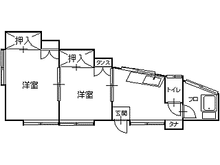 戸建 岩手県 盛岡市 黒石野一丁目 金澤様貸家 2K