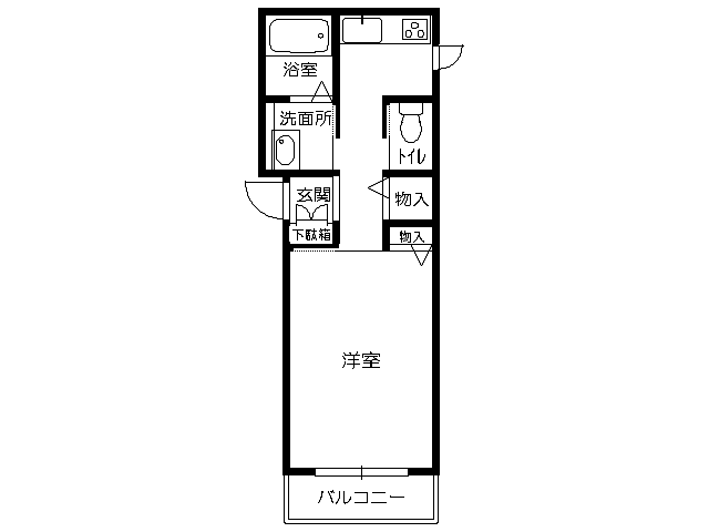 アパート 岩手県 盛岡市 盛岡駅西通1丁目 STELLA 1K