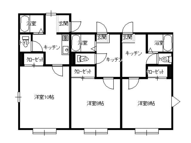 アパート 岩手県 滝沢市 葉の木沢山 リエージュ 1K