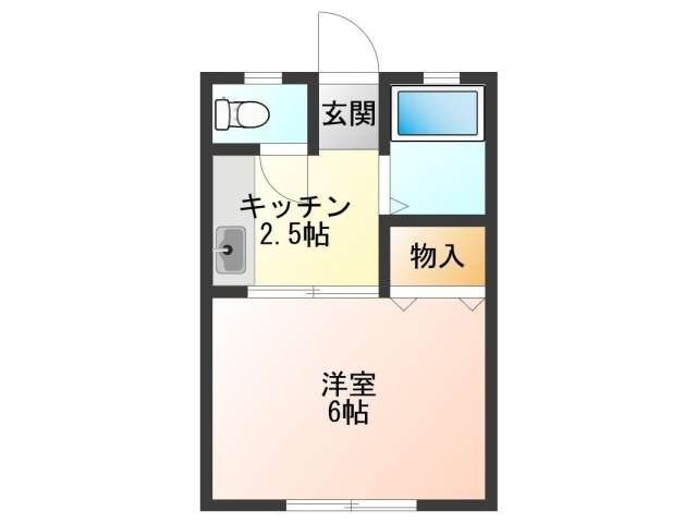 アパート 秋田県 秋田市 手形田中 ニューセンチュリーA 1K