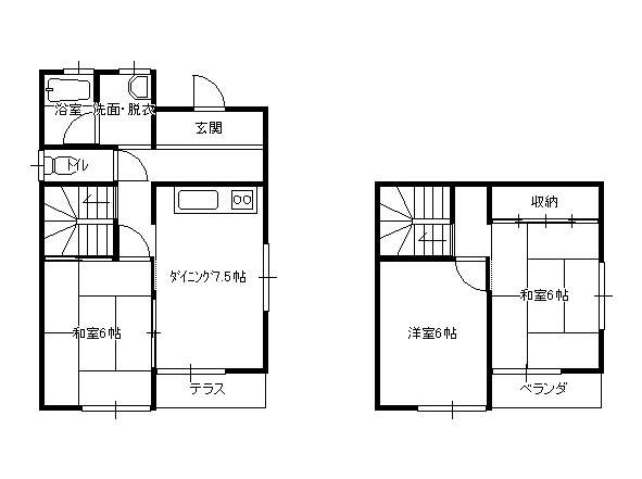 一戸建 秋田県 秋田市 土崎港北3丁目 3DK