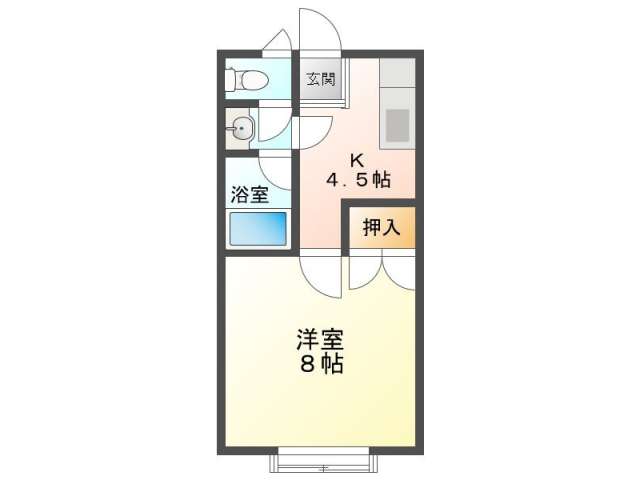 アパート 青森県 青森市 大字野尻字野田20ー1 ニューハイツみうらB棟 1K