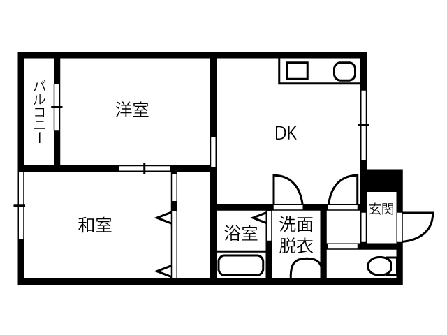 アパート 青森県 青森市 西滝2丁目14-1 アルカディア 2DK