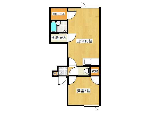 アパート 青森県 青森市 青葉一丁目 ロイヤル善知鳥Ⅴ 1LDK
