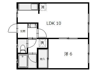 アパート 青森県 青森市 油川千刈 シーサイド富士 1LDK