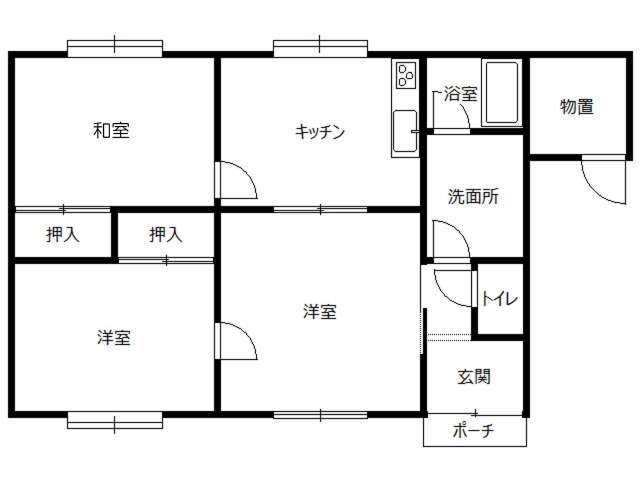 戸建 青森県 八戸市 沼館2丁目 田村住宅C 3DK