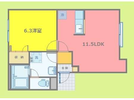 アパート 青森県 青森市 新田1丁目 ポイントブレイク 1LDK