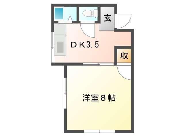 アパート 青森県 青森市 古館1丁目615 メゾン古館E 1K らくちん賃貸･不動産探し すむなび