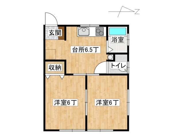アパート 弘前市百石町小路「ファーストピュア」A201号室 メイン画像