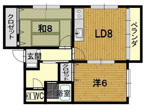 アパート 青森県 青森市 平野 エスパシオヒラノ 2DK