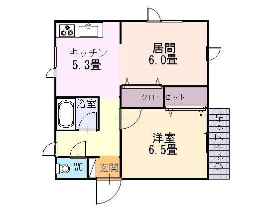 アパート 青森県 青森市 浪岡浪岡佐野 ツァールト 1LDK