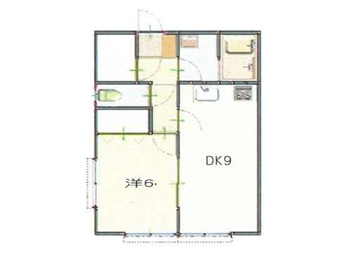 アパート 青森県 青森市 浪岡浪岡林本 サンハイツ林本 1DK