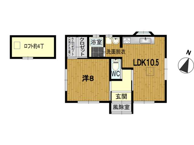 戸建 青森県 青森市 浪岡浪岡林本 林本貸家 1LDK