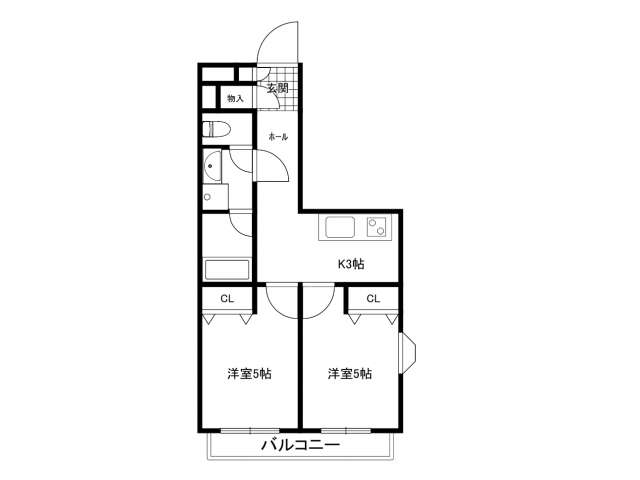 マンション 青森県 青森市 緑2丁目20-13 メゾン・ド・WASON 2K