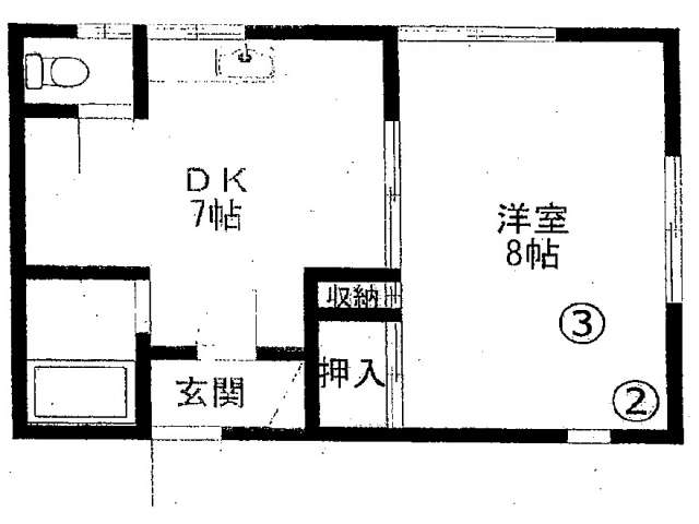 アパート 青森県 青森市 浜田玉川 コーポJO 1DK