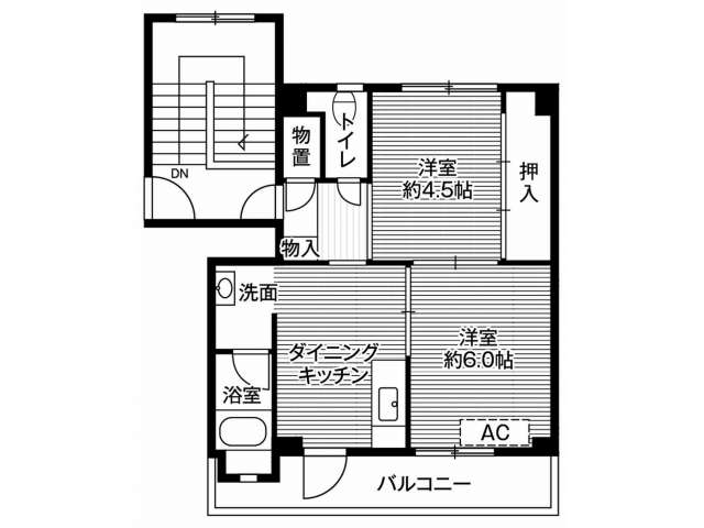 マンション 青森県 弘前市 浜の町西2丁目 ビレッジハウス浜の町2号棟 2DK