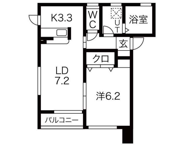 アパート 岩手県 奥州市 水沢真城字北塩加羅 カンパーニュ壱番館 1LDK