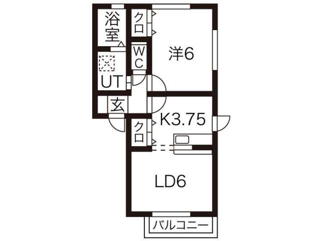 アパート 岩手県 胆沢郡金ケ崎町 西根鑓水 スペース鑓水L棟 2K