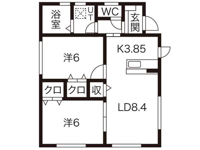 戸建 岩手県 胆沢郡金ケ崎町 西根杉ノ崎 メゾンアラモード 2LDK
