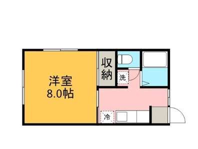 アパート 岩手県 盛岡市 本宮一丁目 ルーチェプラス 1K