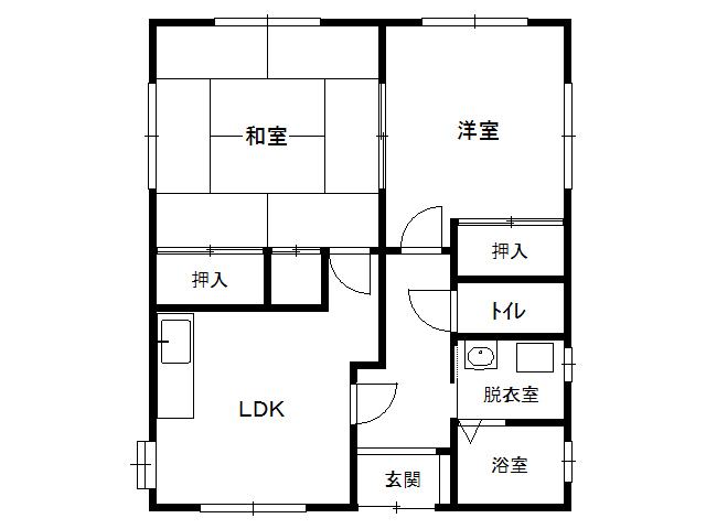 戸建 岩手県 岩手郡雫石町 上町東 上野様貸家 2LDK