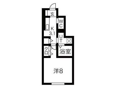 アパート 岩手県 奥州市 江刺岩谷堂 Ambiente 1K